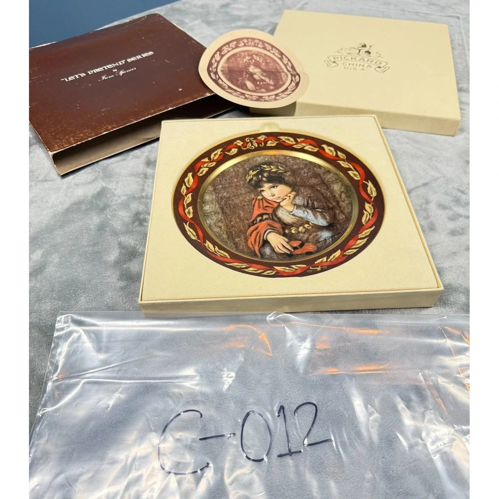 Pickard China Mark Antony Plate Irene Spencer Lets Pretend Series 411 5000